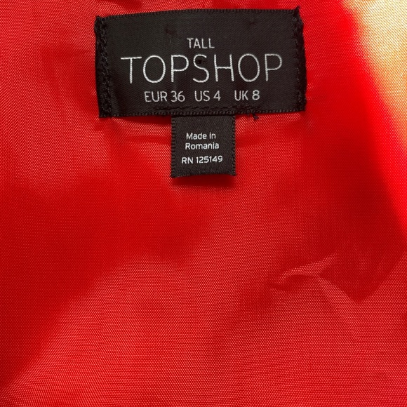 TOP SHOP Fit & Flare Dress - Asymmetrical Front - Picture 8 of 11